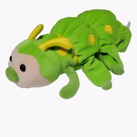 Caltoy Green Grasshopper Bug Hand Puppet 9 inch Plush Toy Pretend Stuffed Animal - Picture 1 of 7